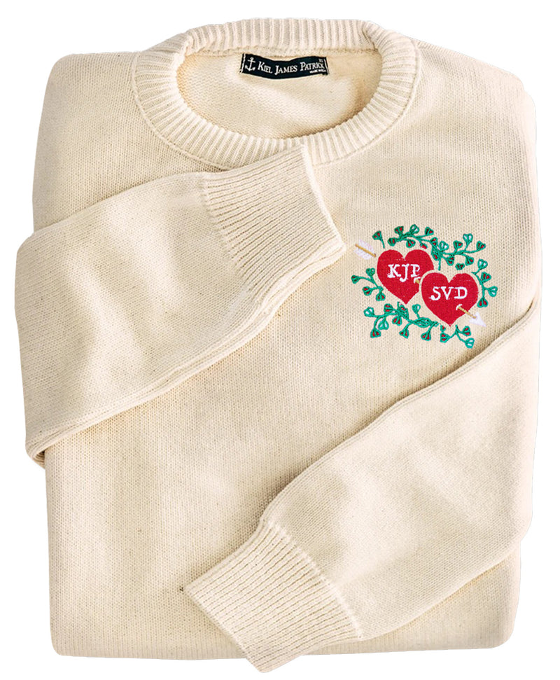 Together Forever Embroidered Monogram Sweater - Women's
