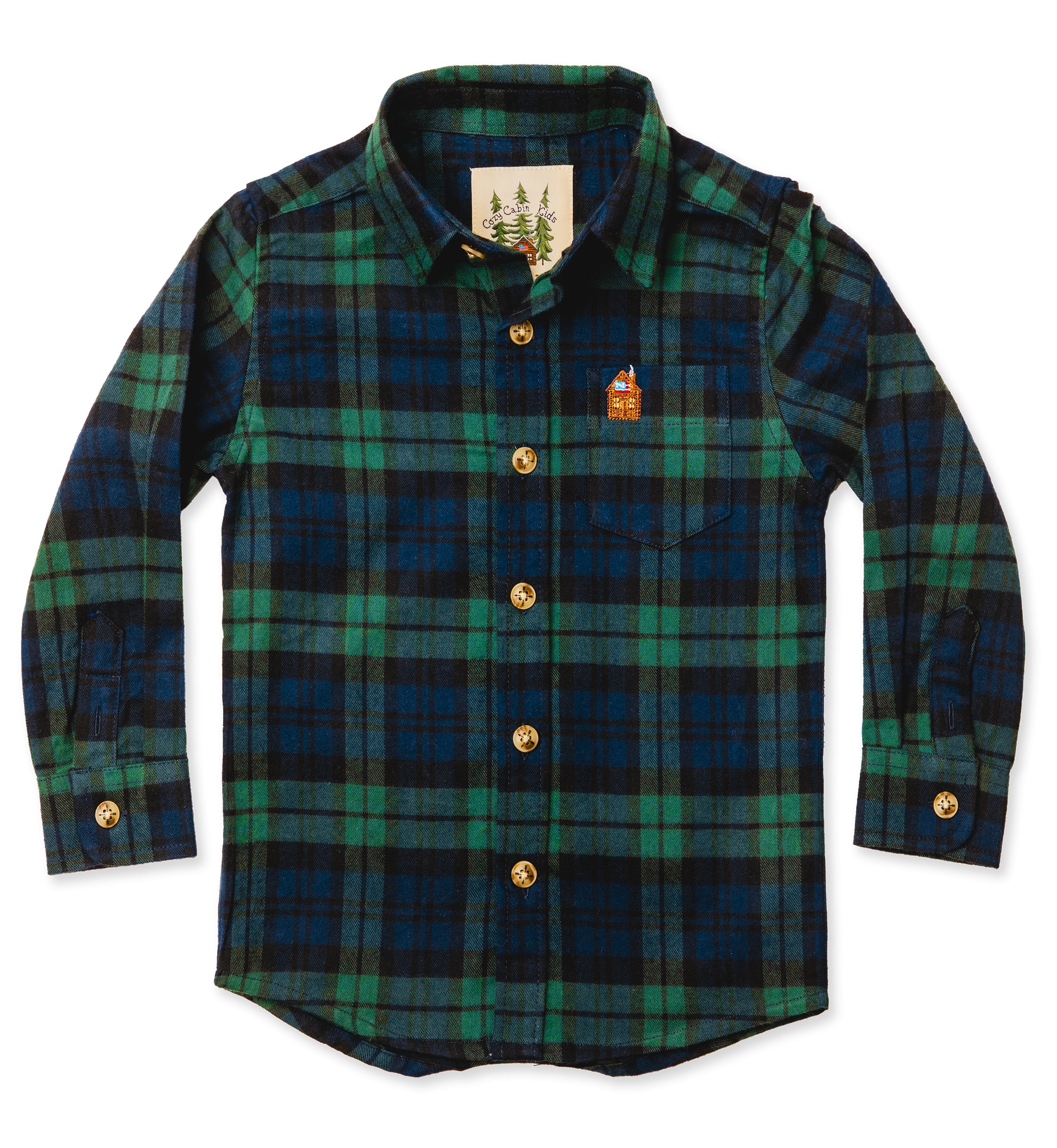 Under the Mistletoe Kids Flannel Shirt