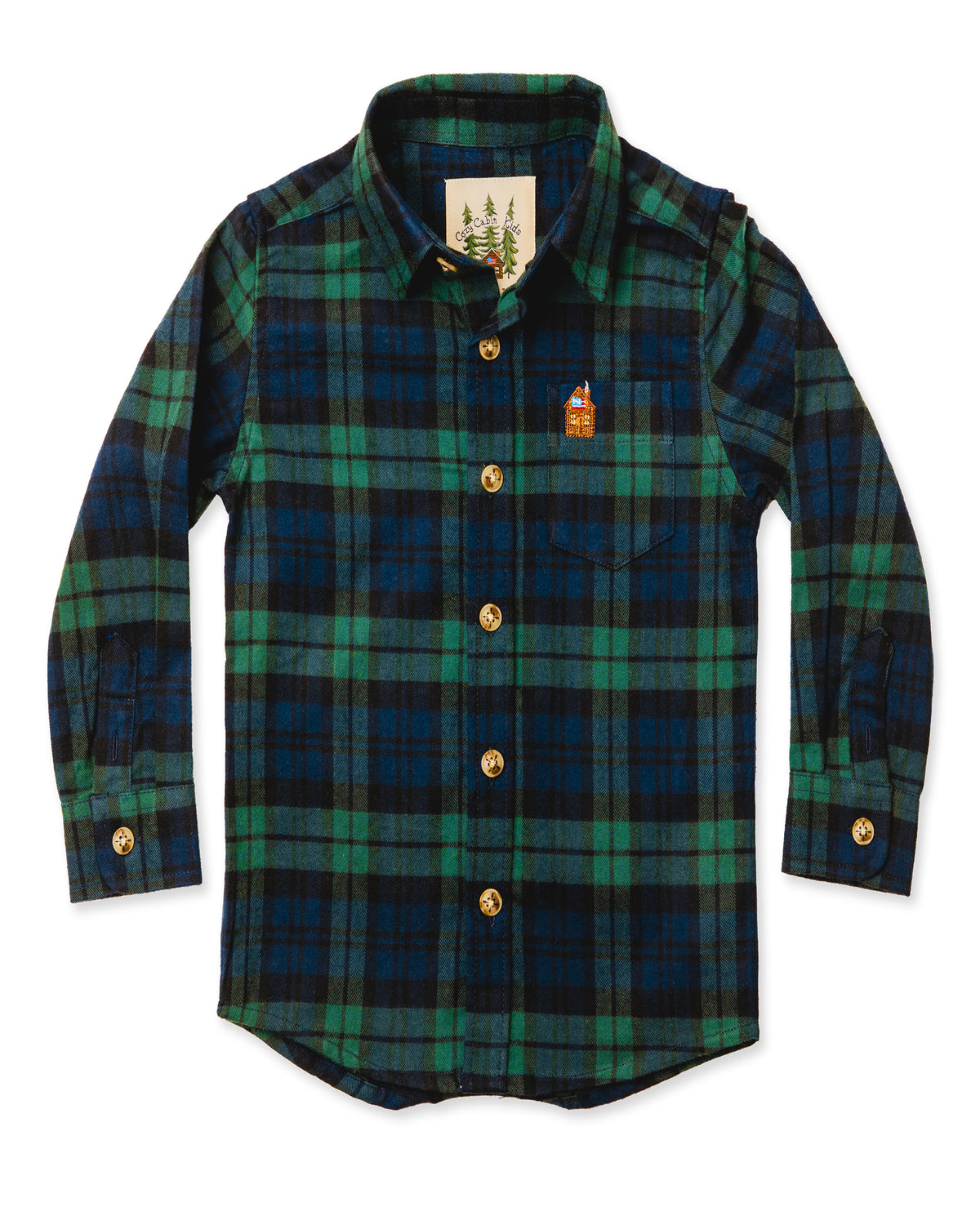 Under the Mistletoe Kids Flannel Shirt