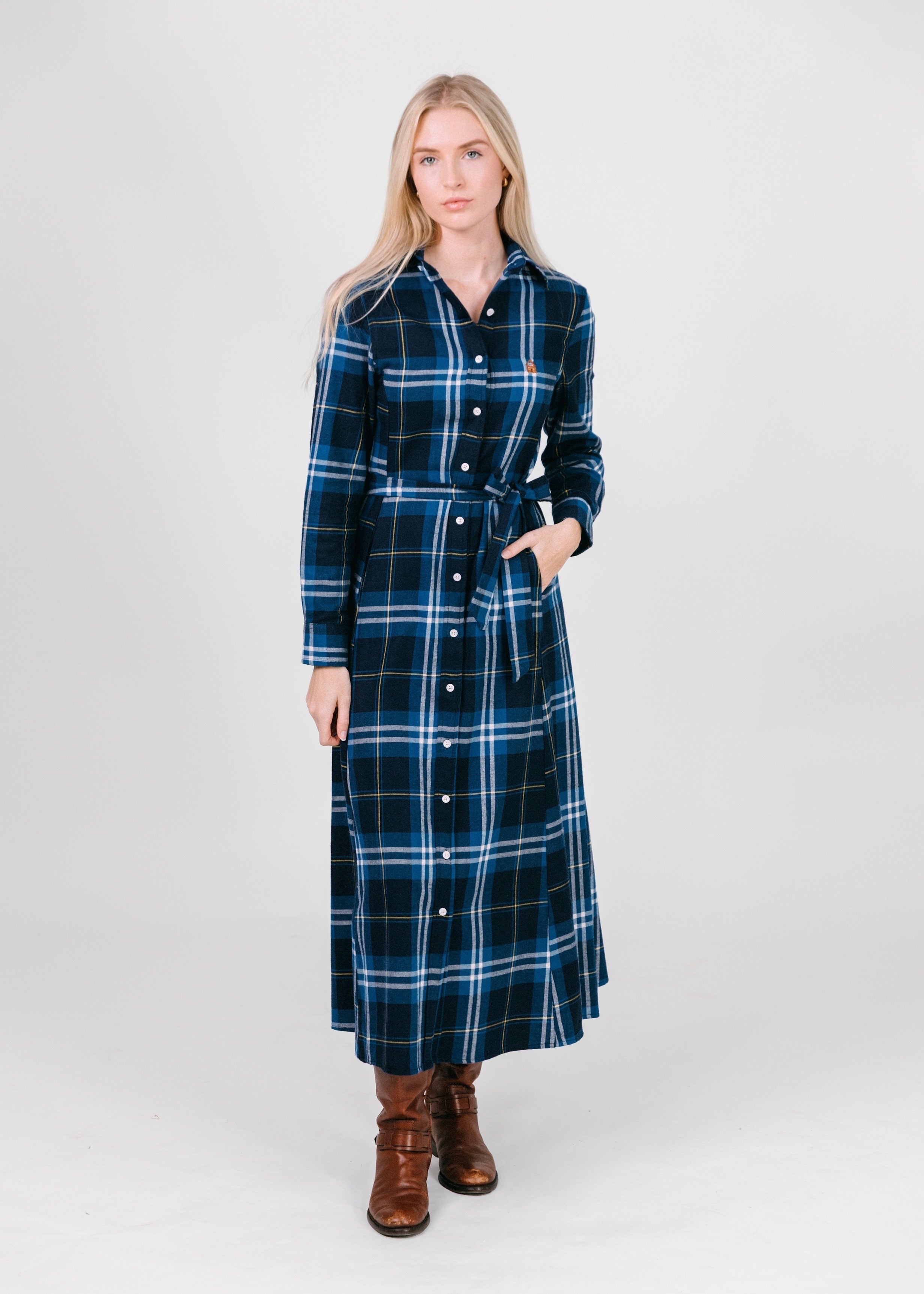 Wellesley Creek Flannel Maxi Dress