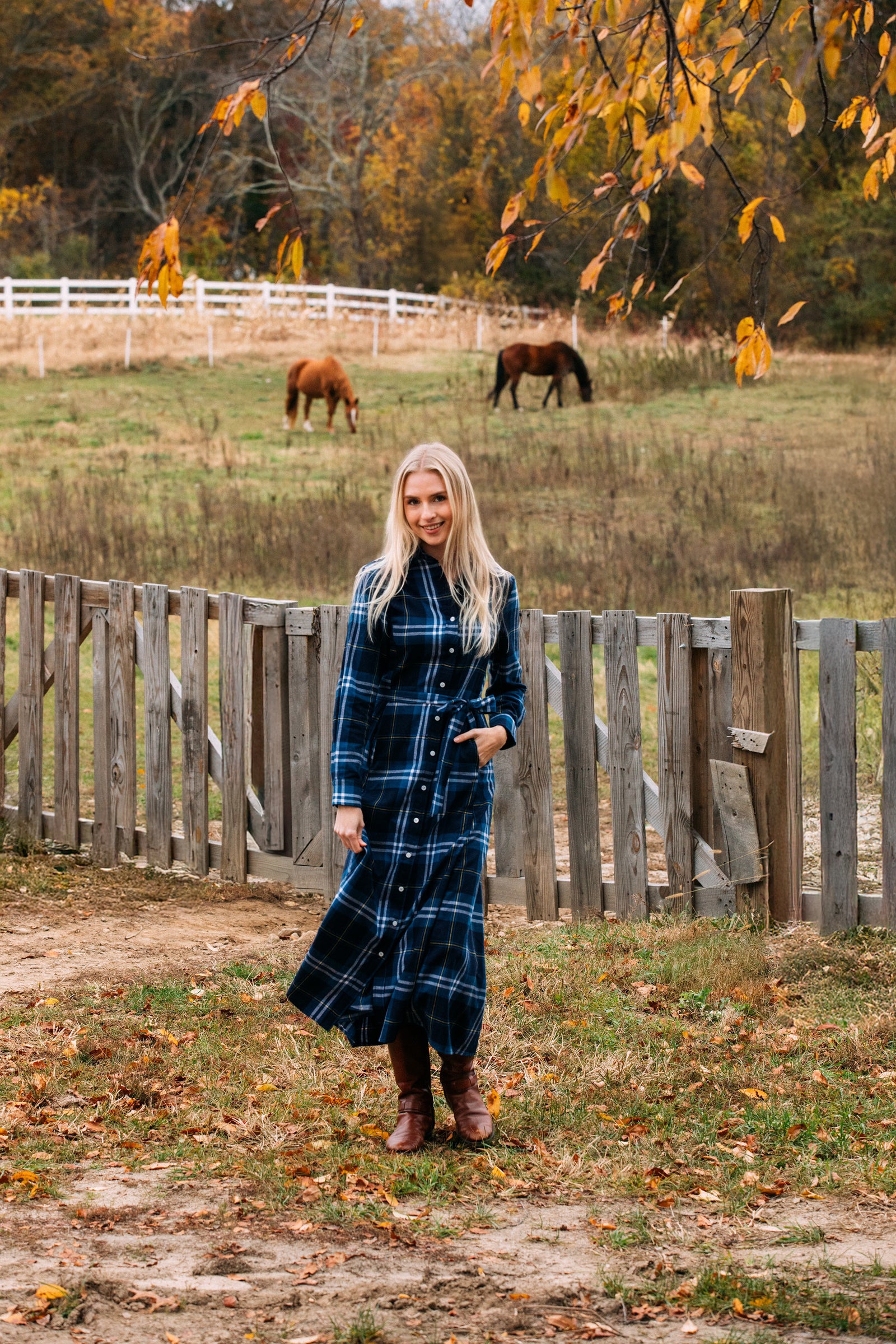 Wellesley Creek Flannel Maxi Dress – Kiel James Patrick
