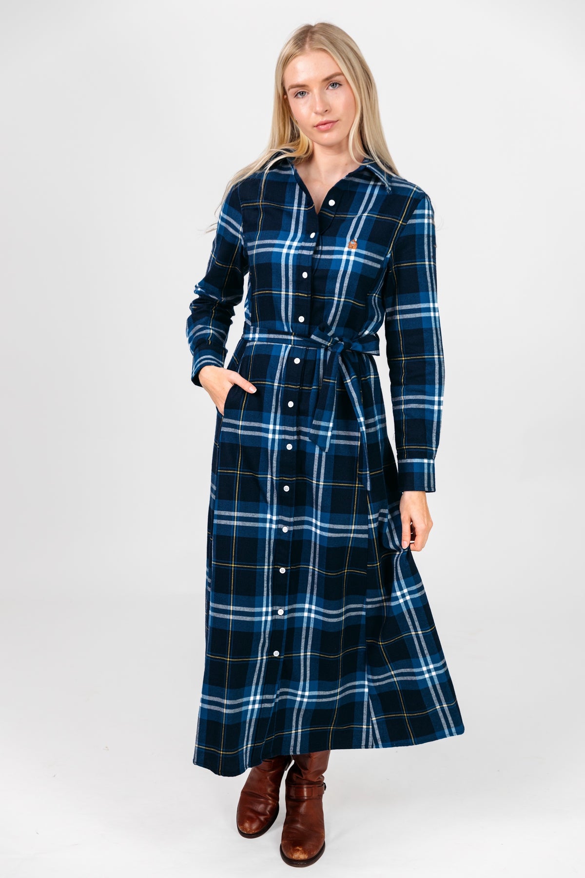 Wellesley Creek Flannel Maxi Dress