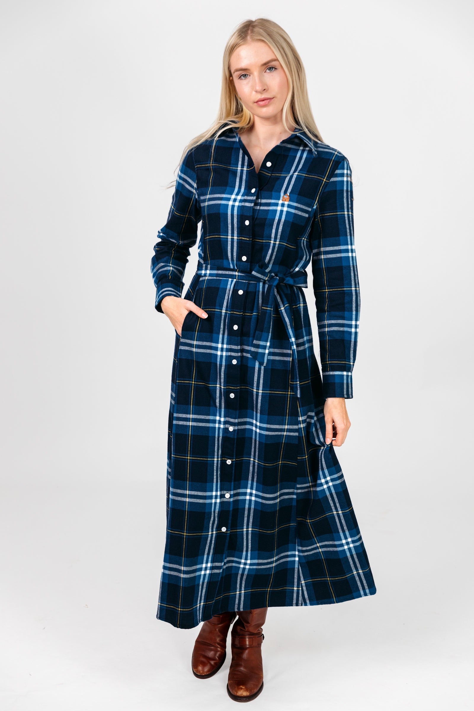 Wellesley Creek Flannel Maxi Dress – Kiel James Patrick