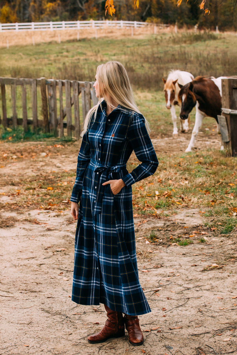 Wellesley Creek Flannel Maxi Dress