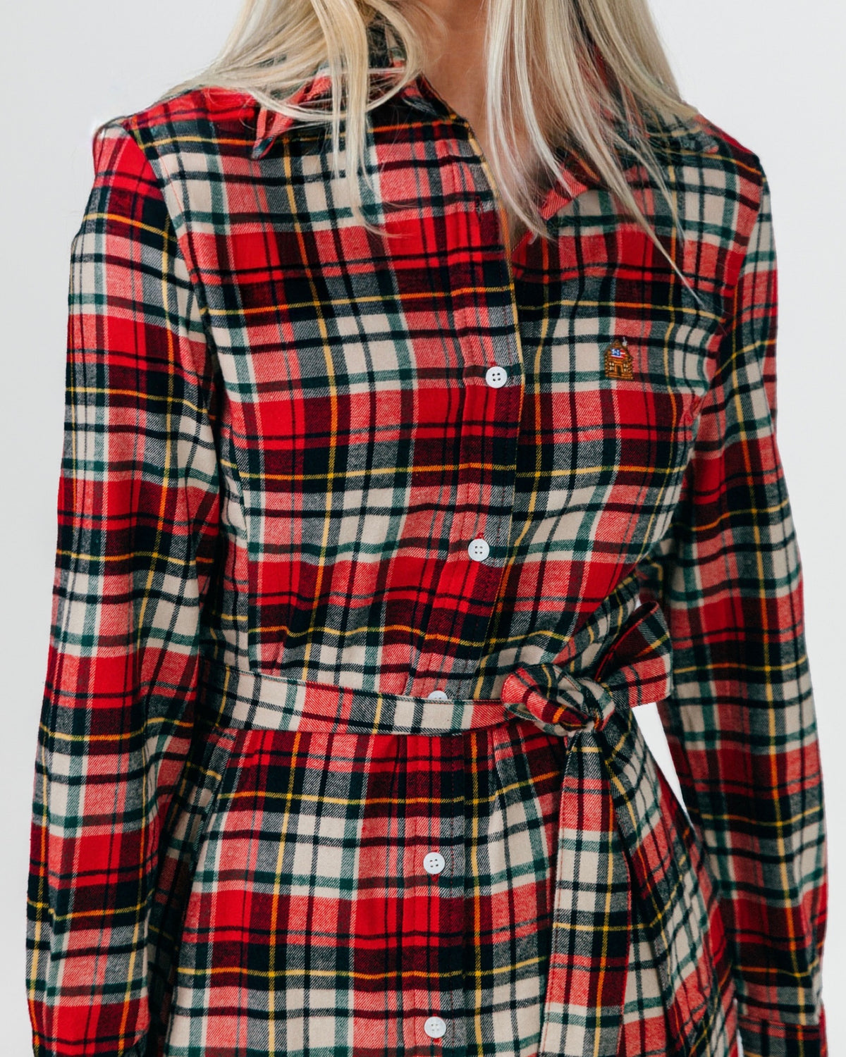 Winter Hearth Flannel Maxi Dress