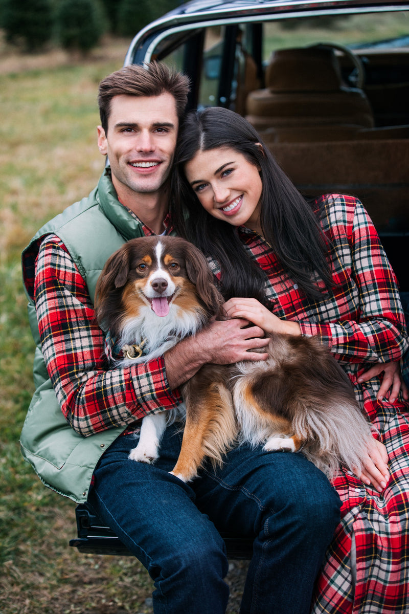 Winter Hearth Flannel Maxi Dress