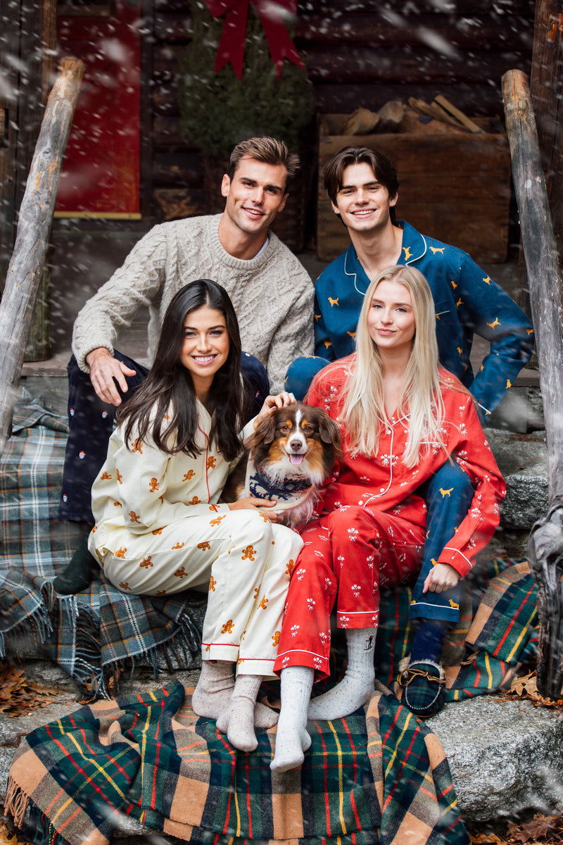 Golden Retriever Men's Flannel Pajama Set