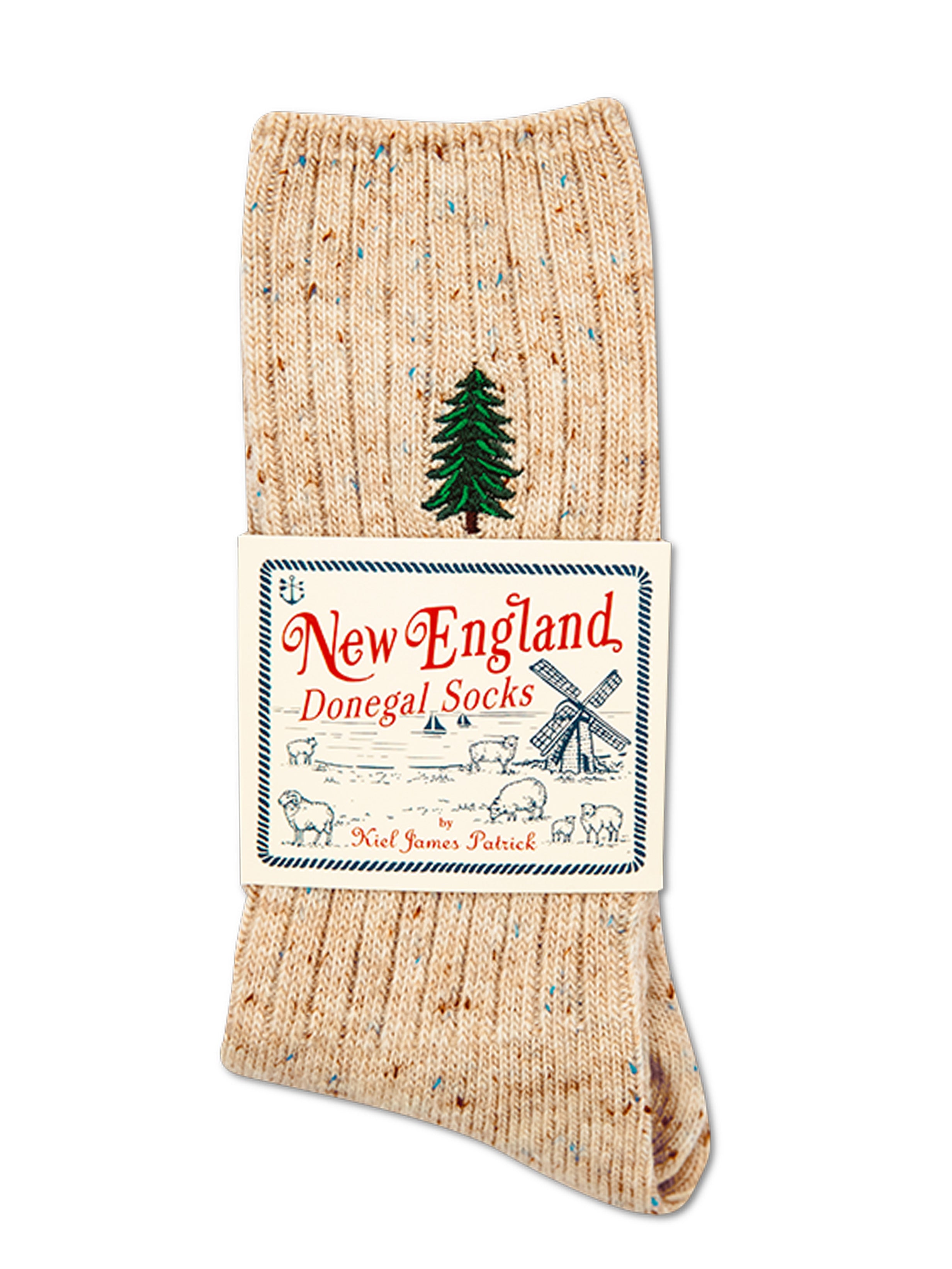 Winter Pine Donegal Sock