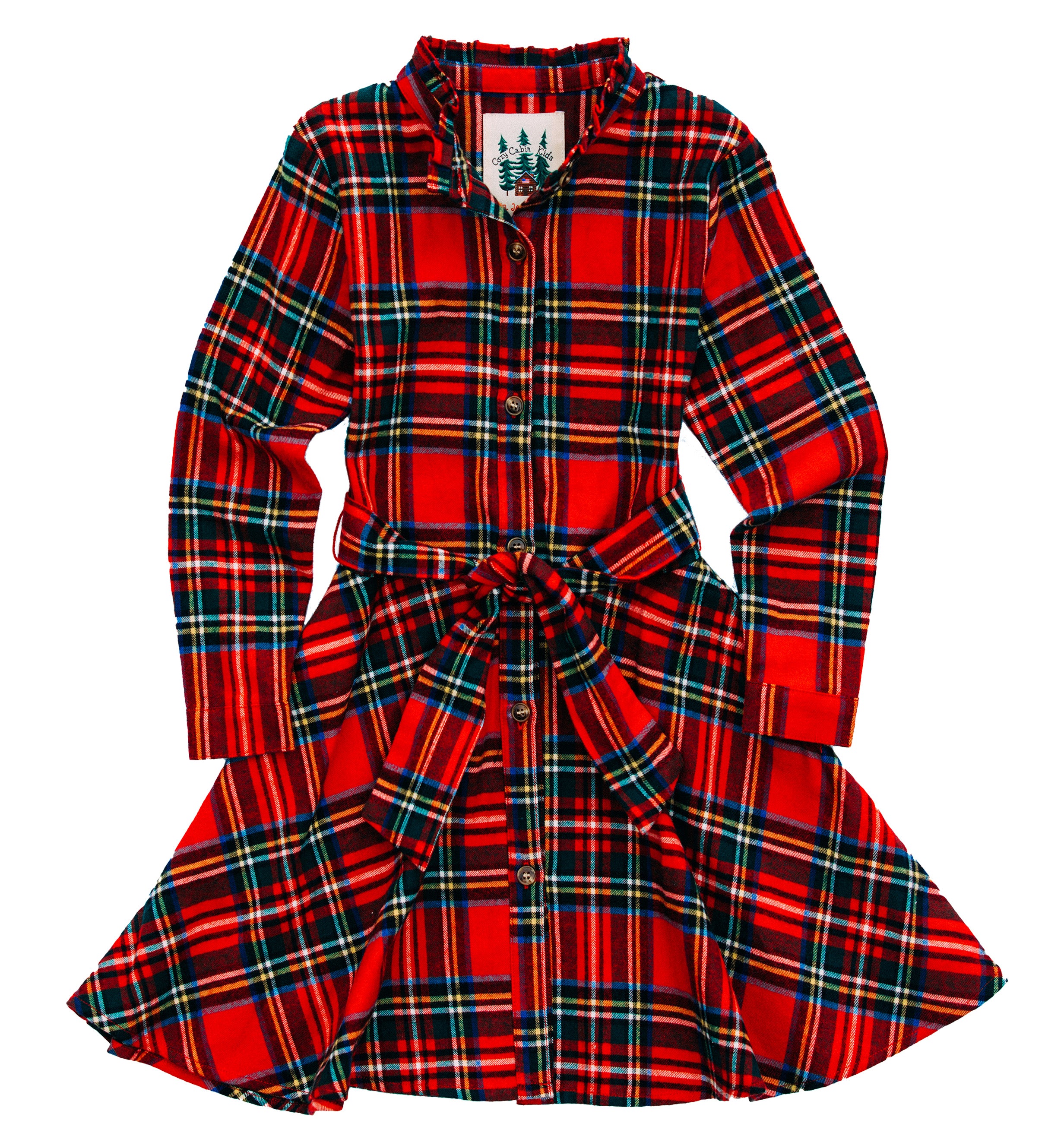 Winter Spice Kids Flannel Dress