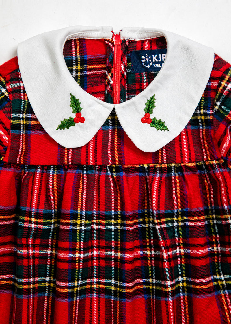 Winterberry Plaid Kids Dress