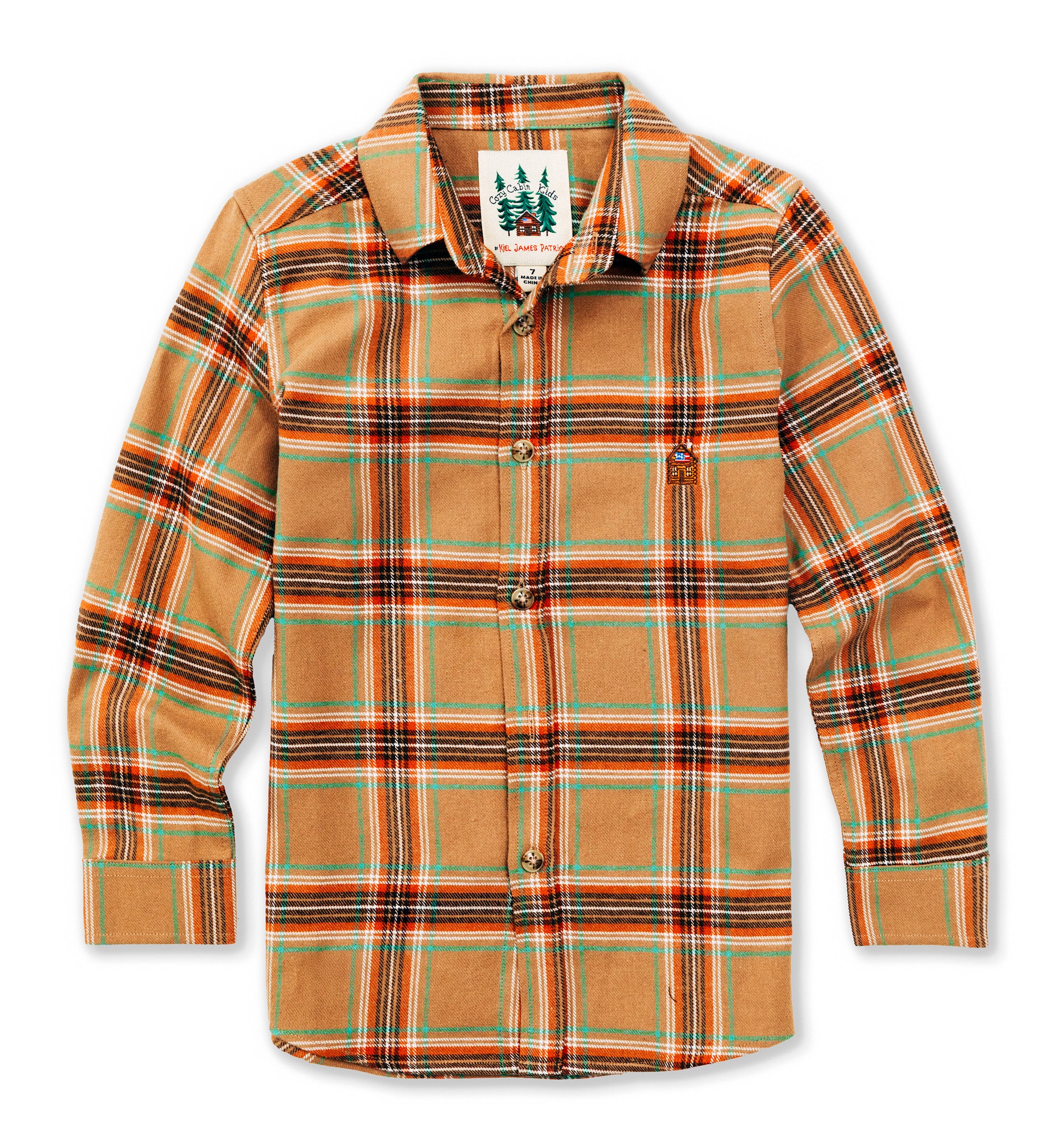 Woodland Fireside Kids Flannel Shirt