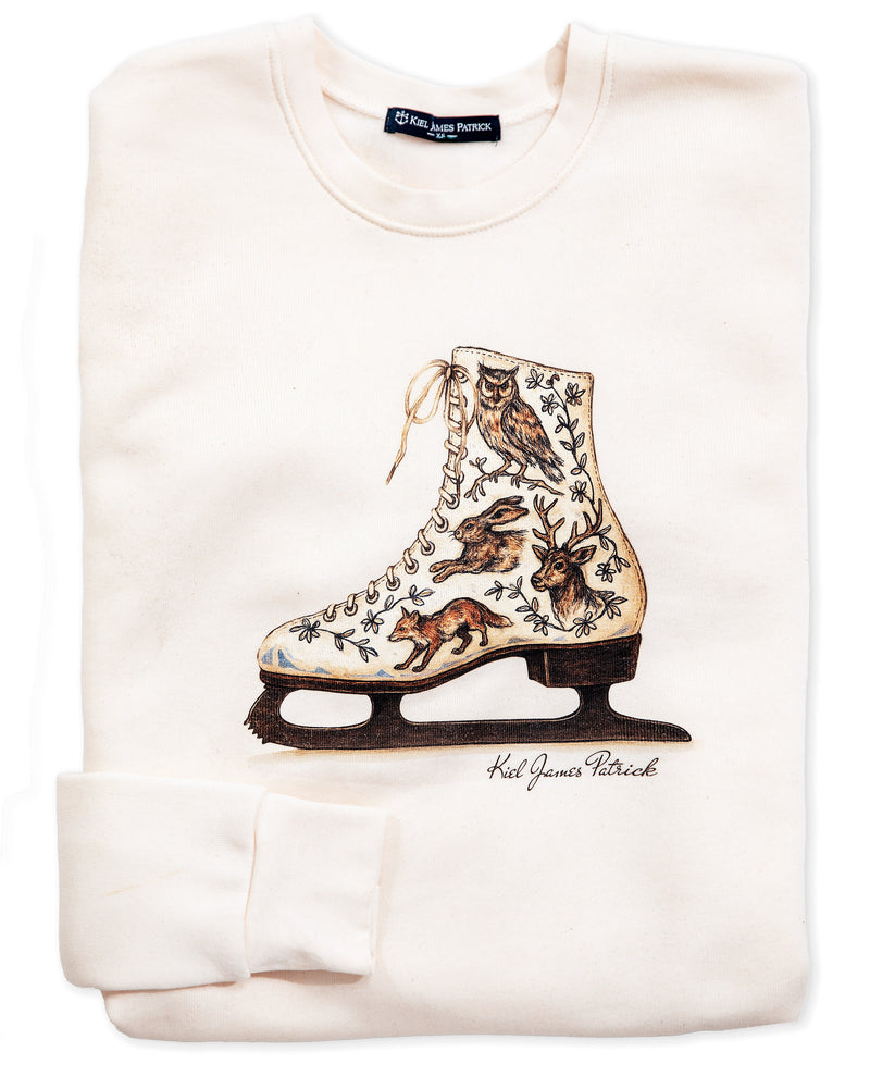 Woodland Ice Skate Crewneck Sweatshirt