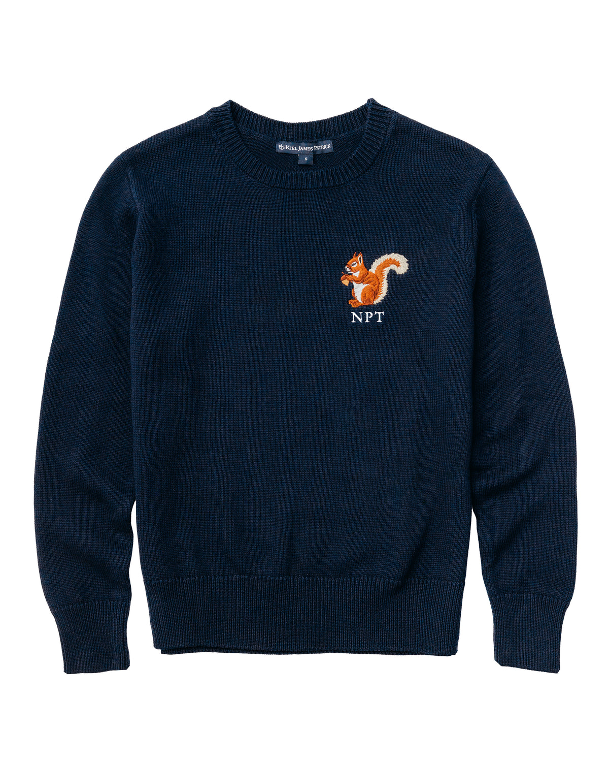 Woodland Squirrel Embroidered Monogram Sweater