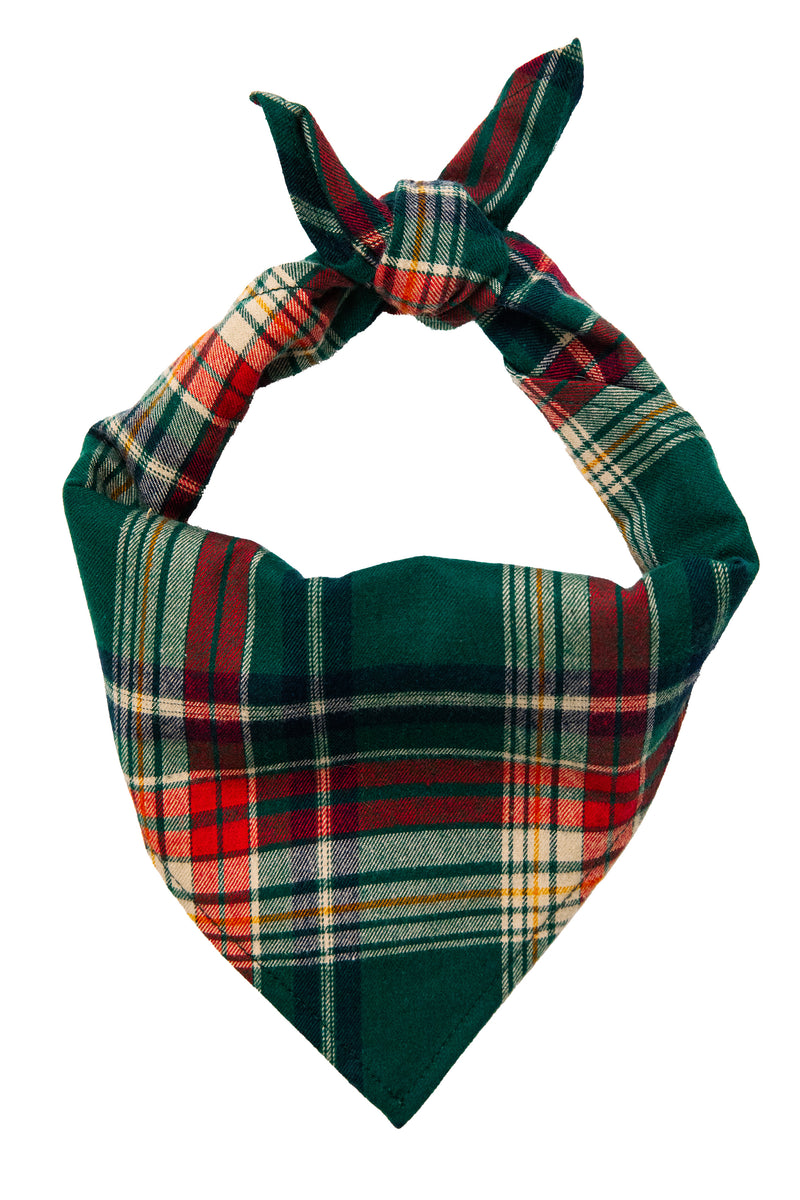 Woodstock Trail Flannel Dog Bandana