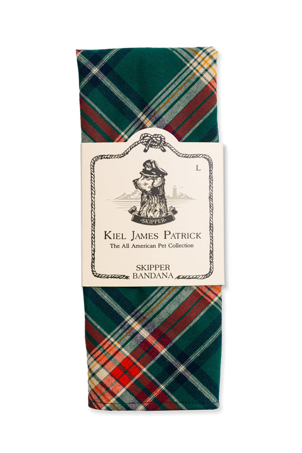 Woodstock Trail Flannel Dog Bandana