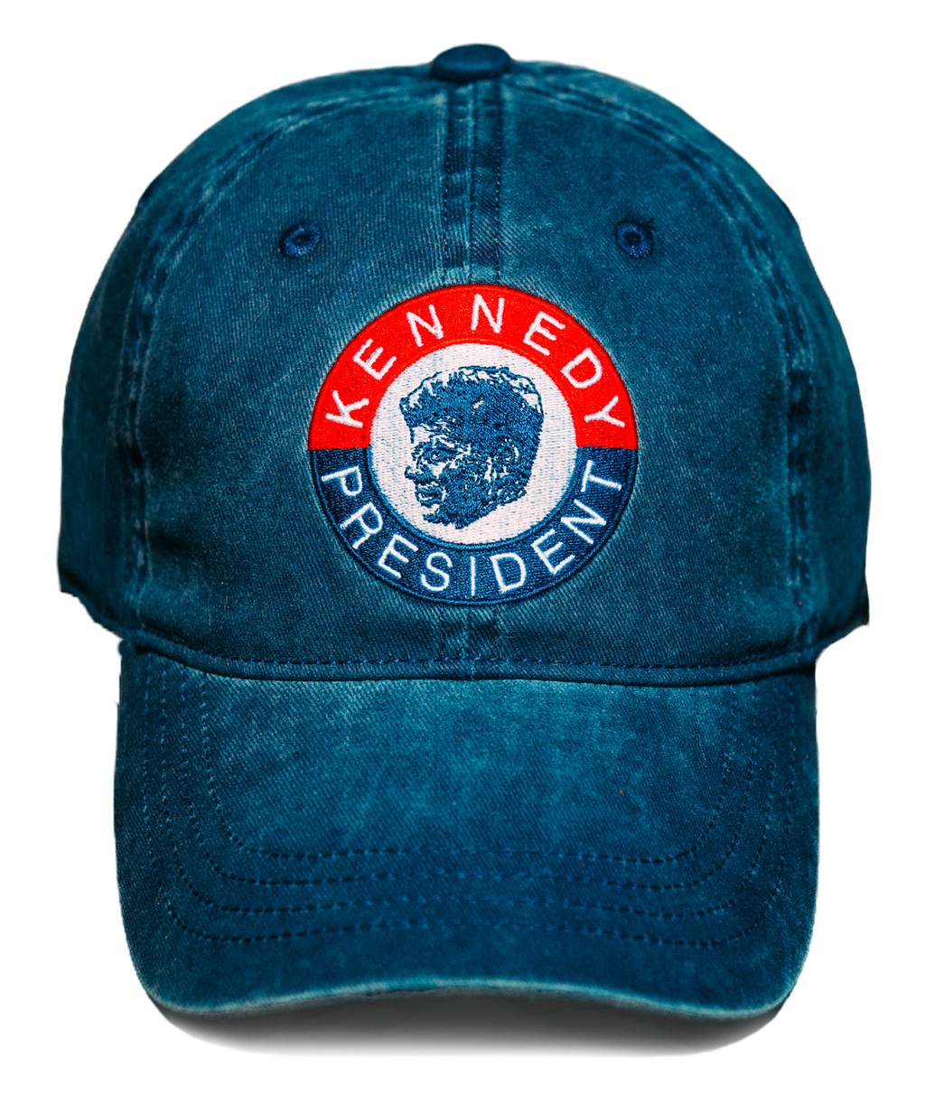 KJP Kennedy for President Embroidered Twill Ball Cap in Navy Blue