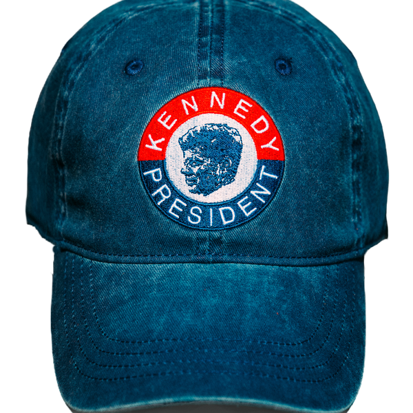 KJP Kennedy for President Embroidered Twill Ball Cap in Navy Blue
