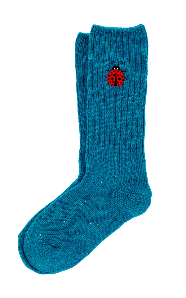 Ladybug Donegal Socks