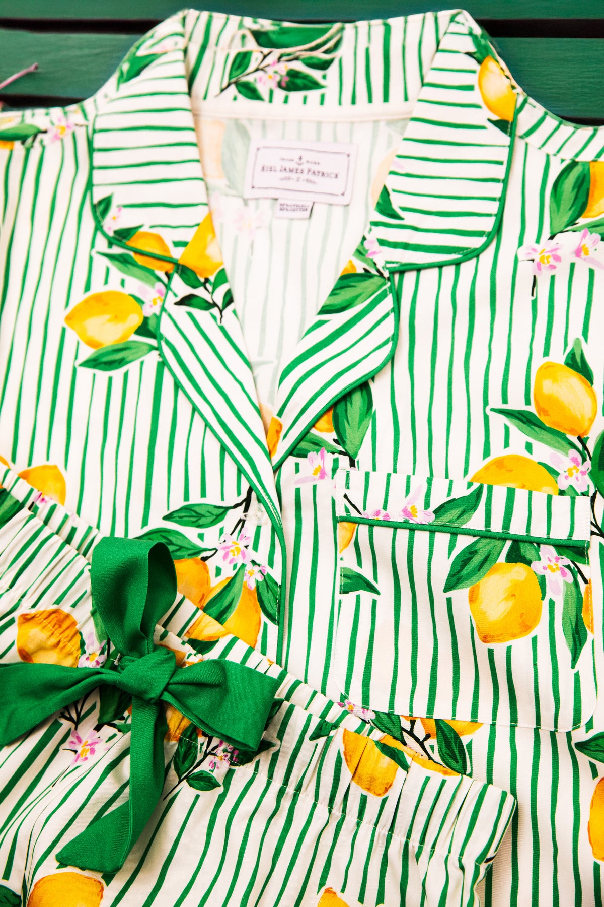 Lemon Grove Drawstring Shorts Pajama Set