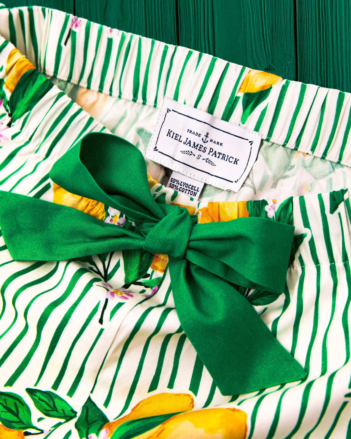 Lemon Grove Drawstring Shorts Pajama Set