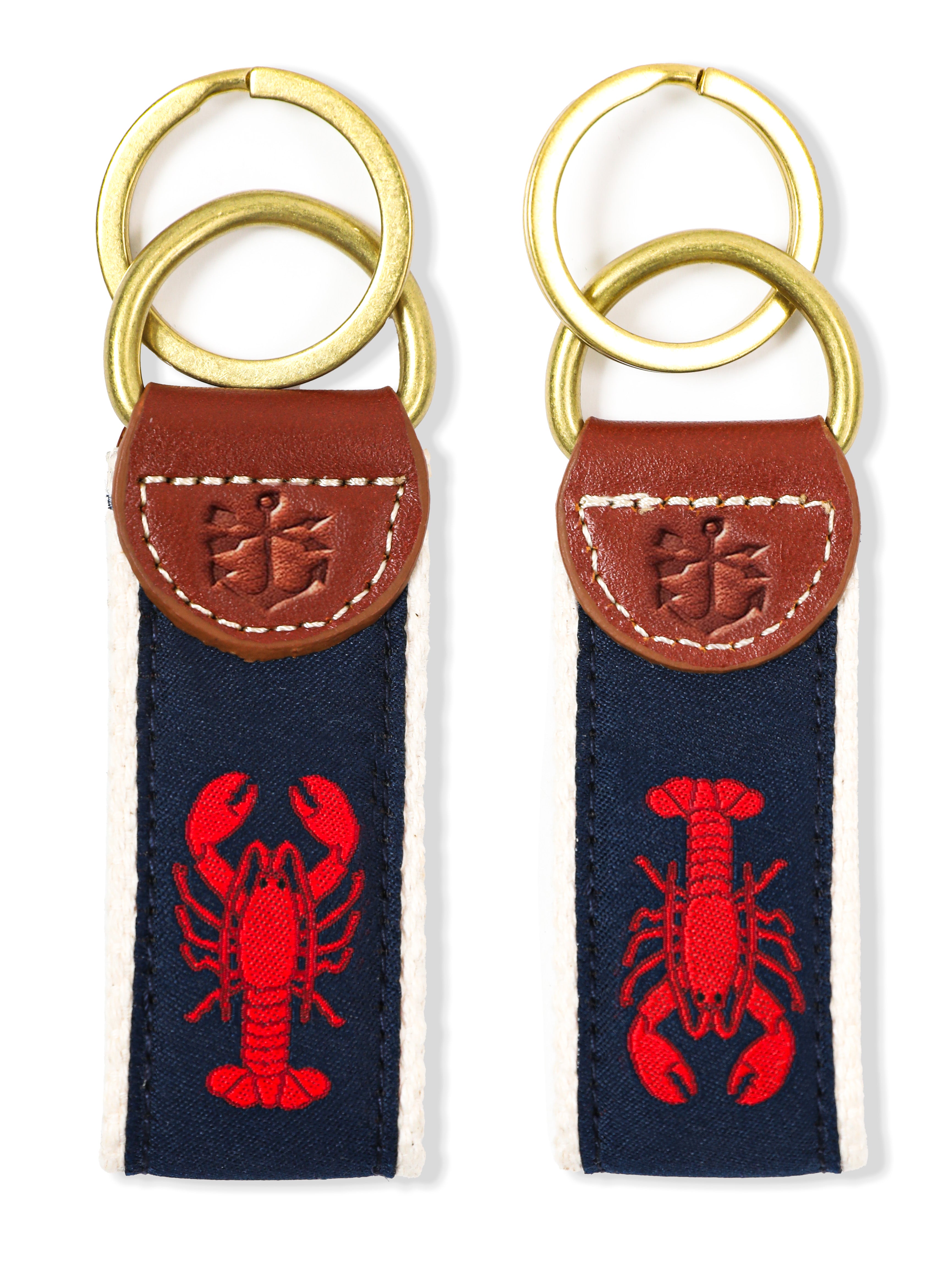 Lobster Ribbon Key Fob