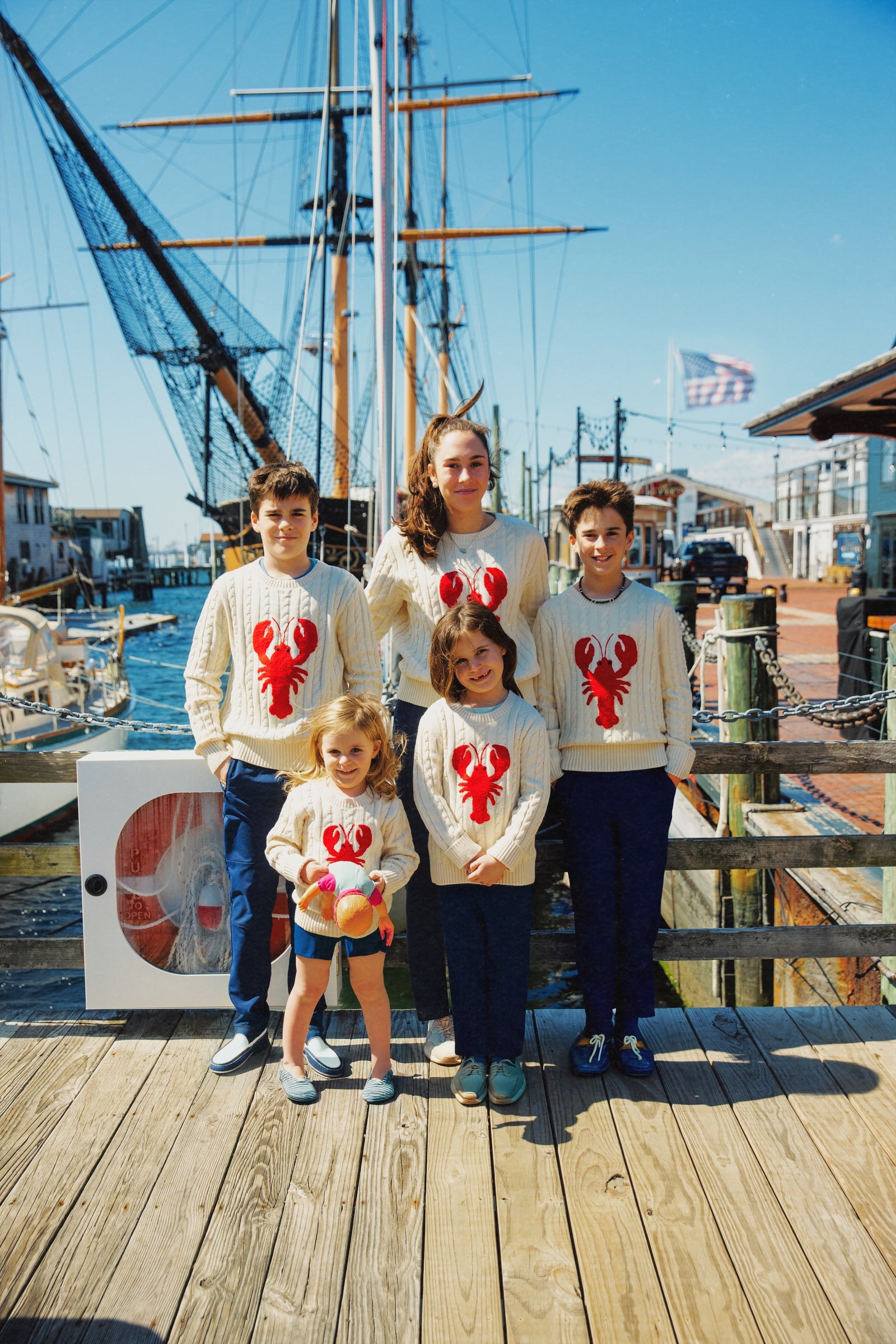 KJP Women's Lobster Cable Knit Crewneck Cotton Sweater in White