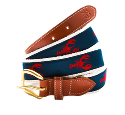 Maine Lobster Ribbon Belt