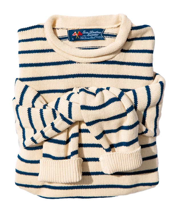 Marina Striped Rollneck Sweater