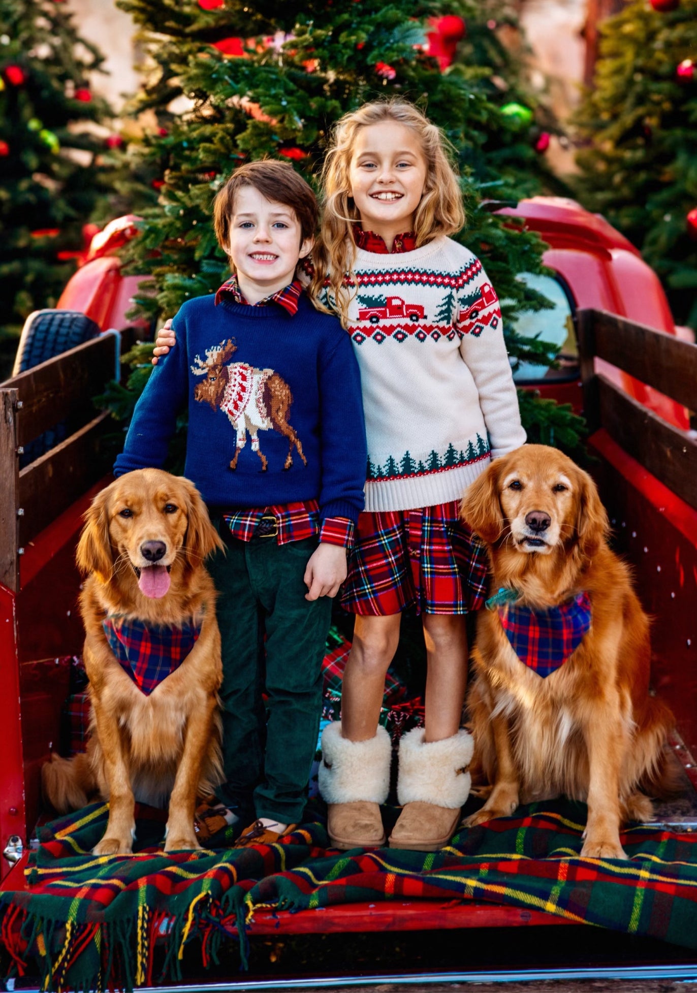 Santa's New Sleigh Kids Sweater