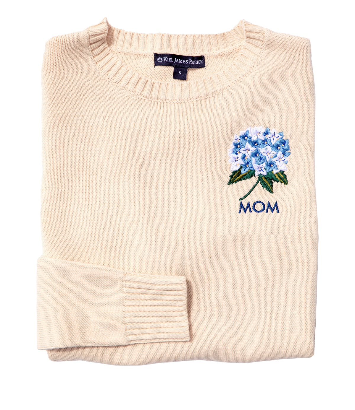 Hydrangea Embroidered Monogram Sweater
