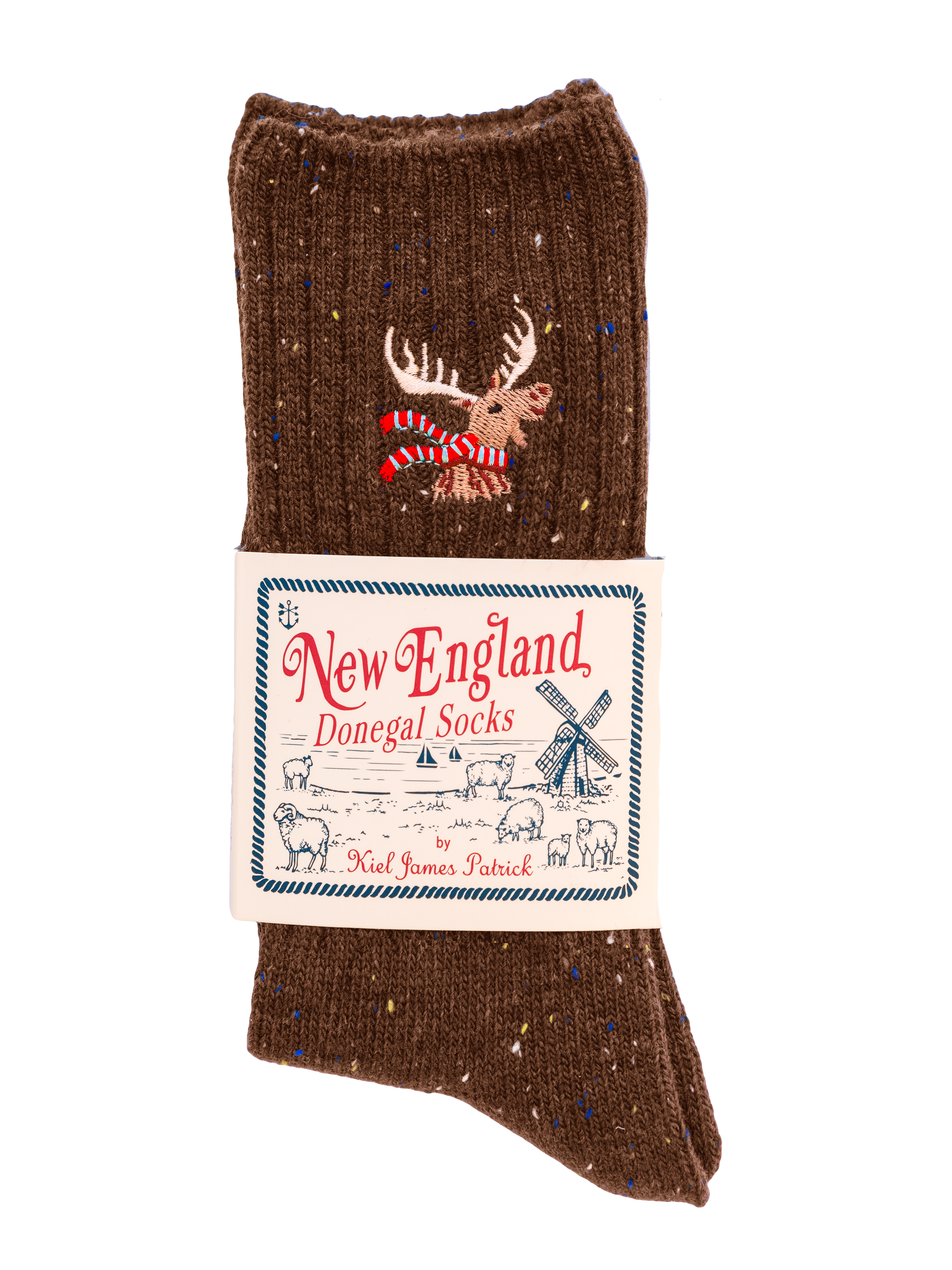 Holiday Moose Donegal Socks