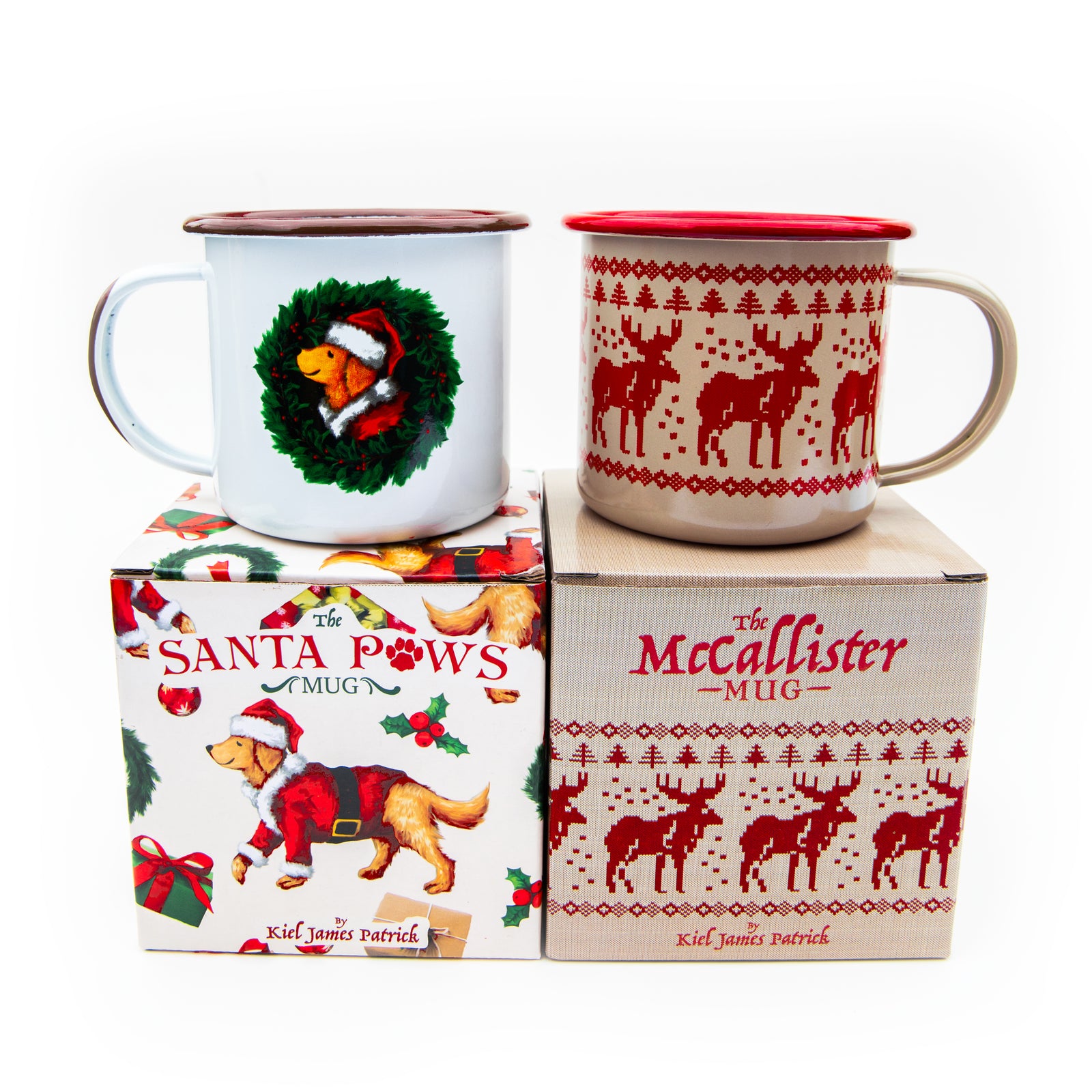 KJP McCallister Hand Dipped Enamel Holiday Mug – Kiel James Patrick