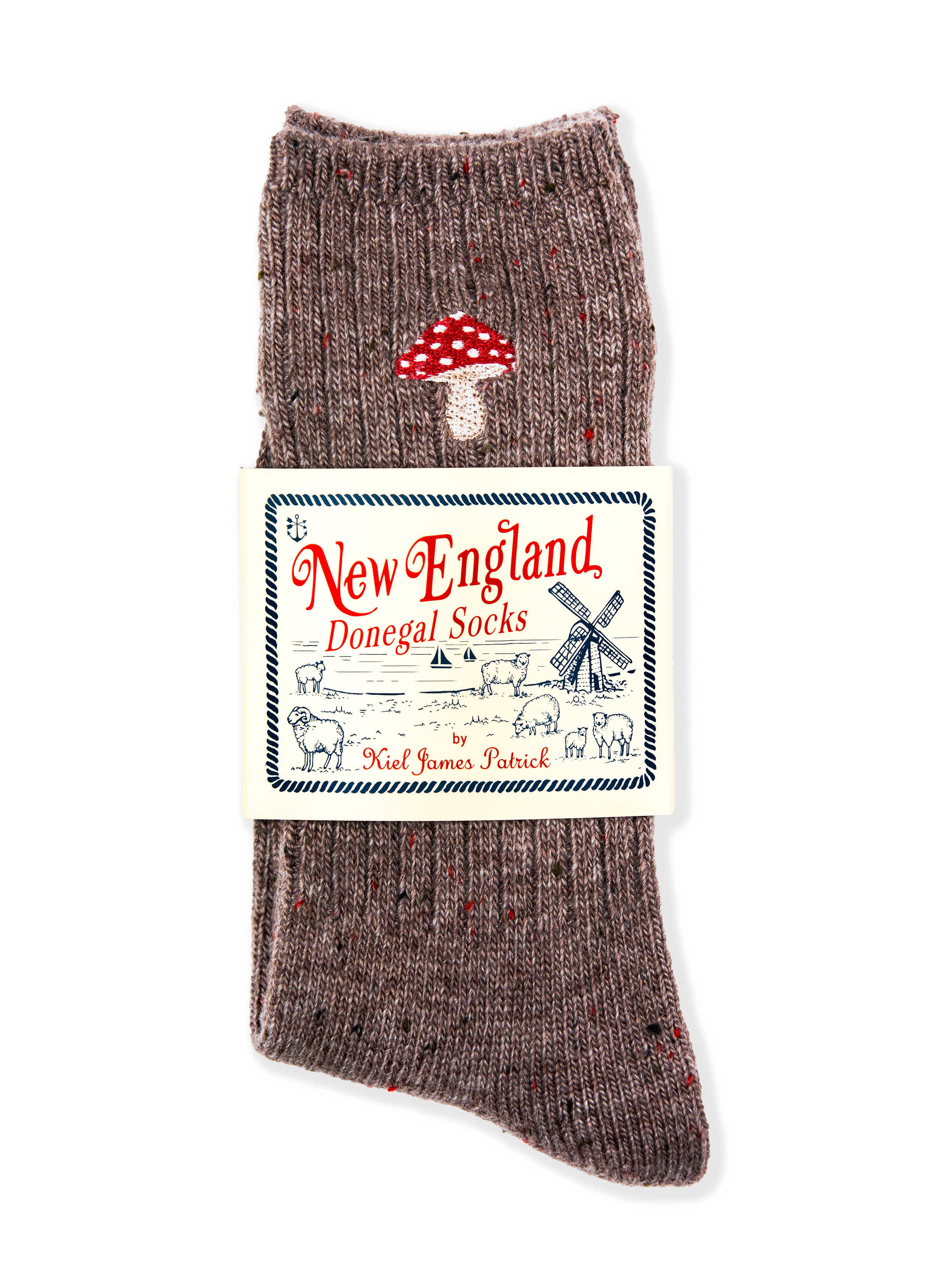 Mushroom Donegal Sock