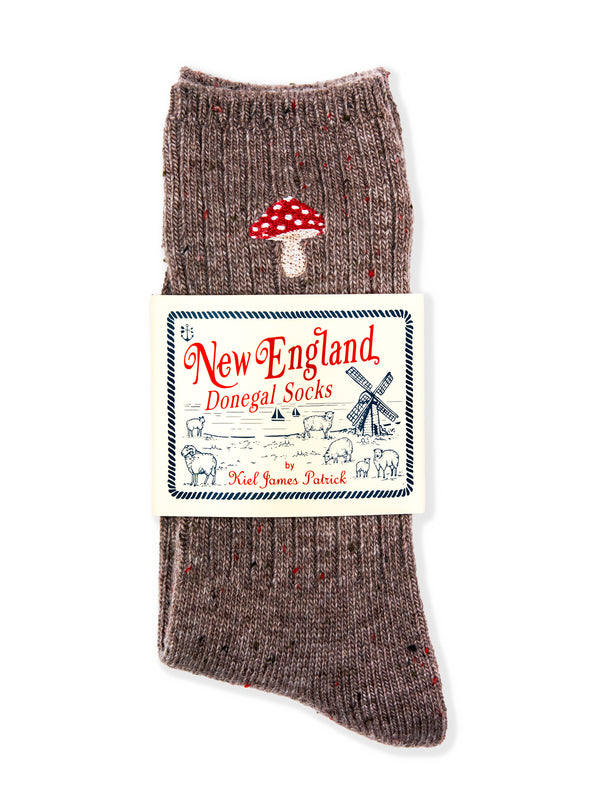 Mushroom Donegal Sock