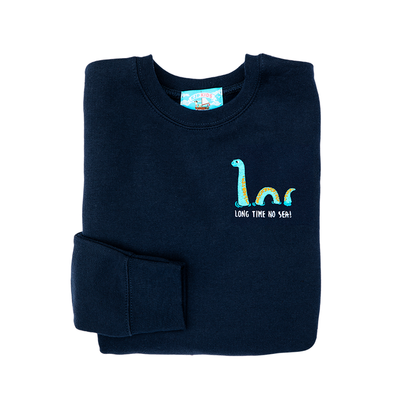 Long Time No Sea Embroidered Kids Sweatshirt – Kiel James Patrick