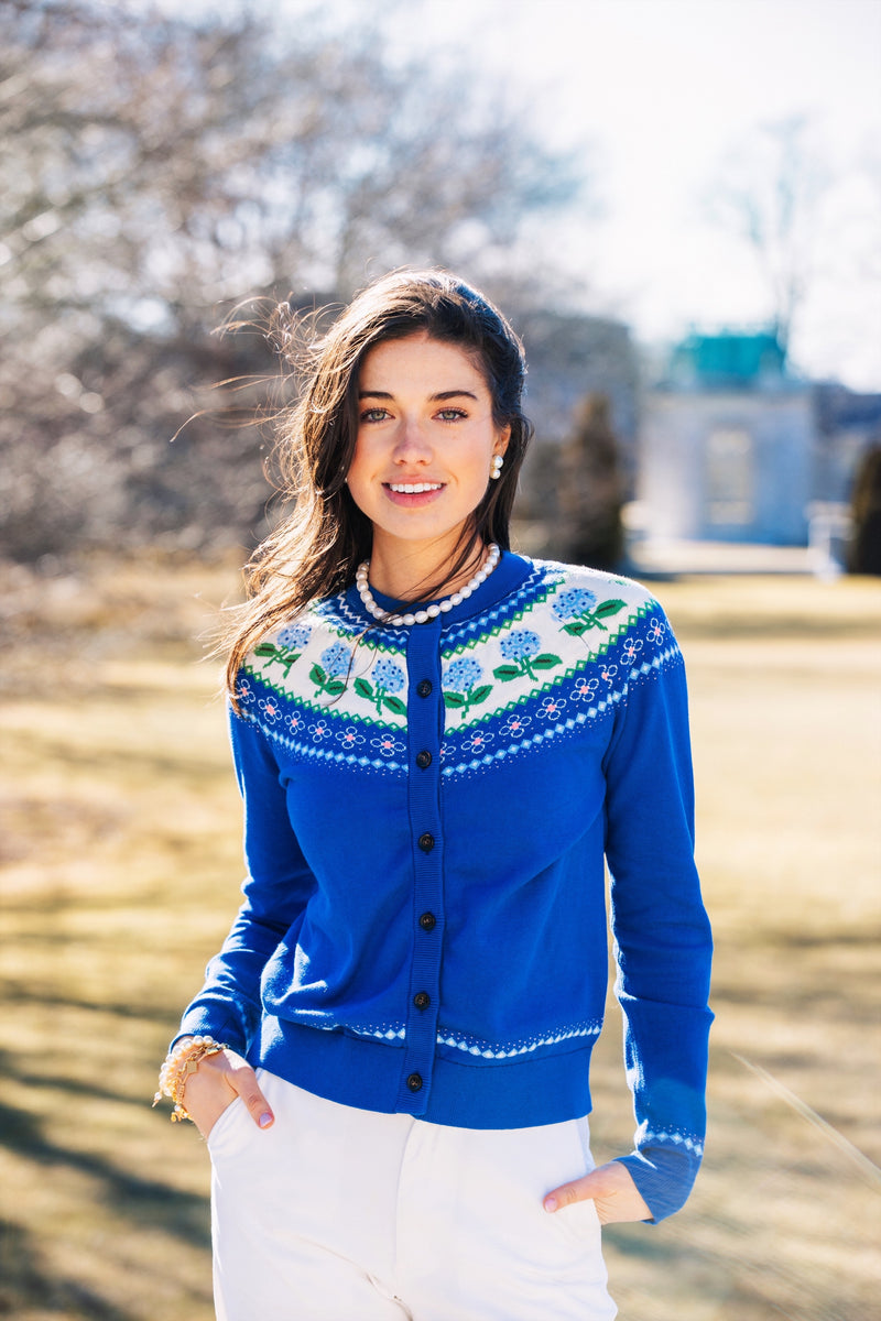 Nantucket Hydrangea Cardigan