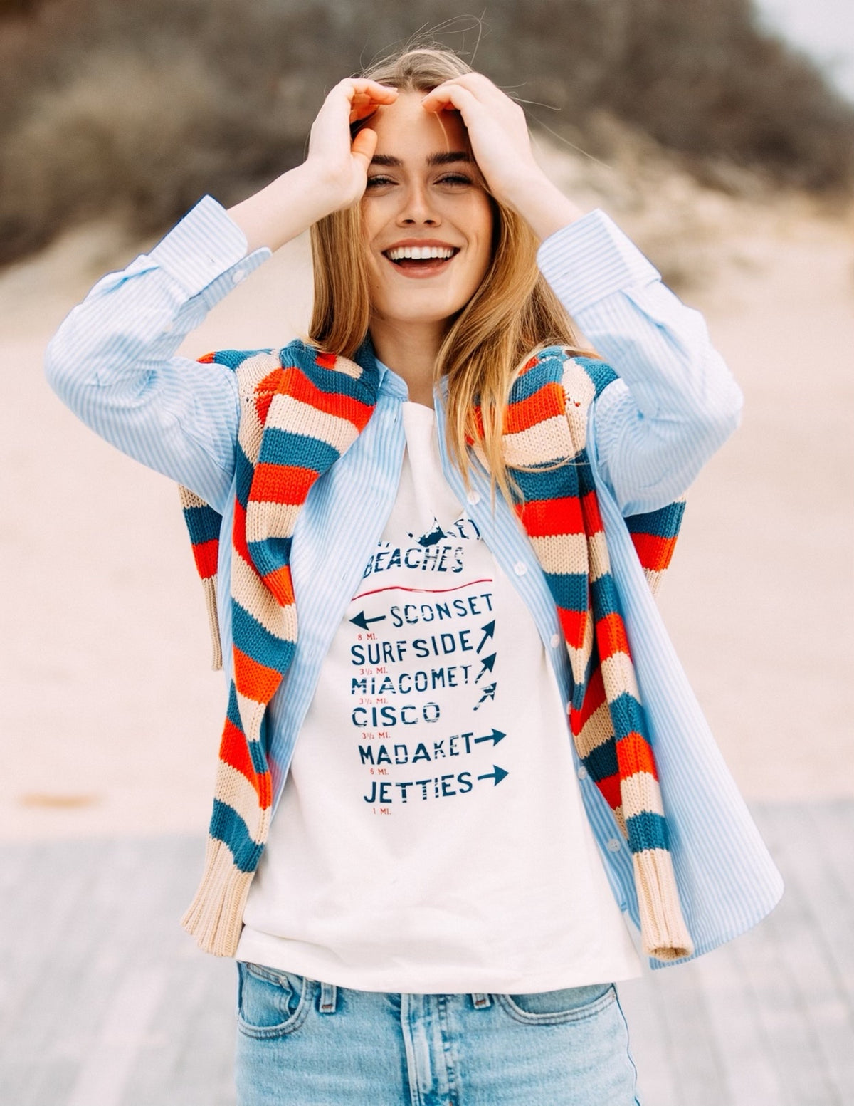 Nantucket Beaches Graphic T-Shirt