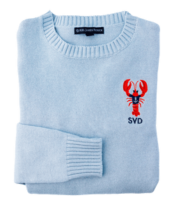 Nautical Lobster Monogram Sweater- Women's