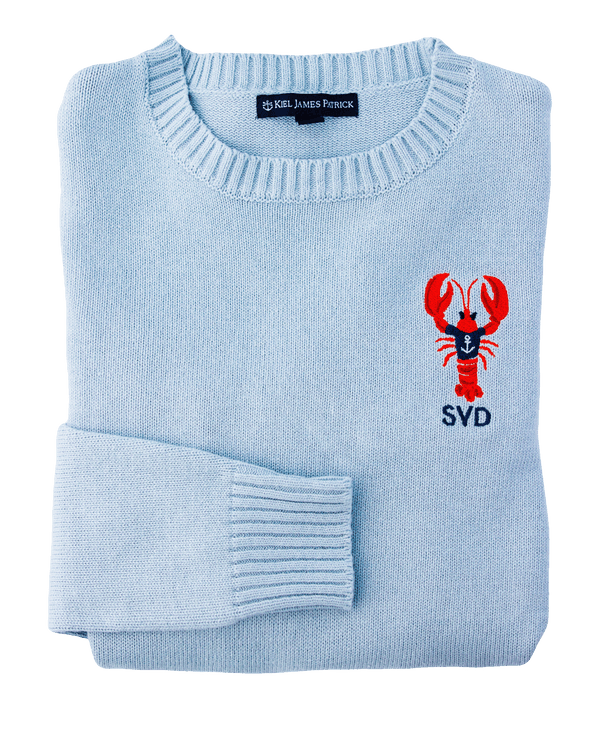 Nautical Lobster Monogram Sweater- Women's