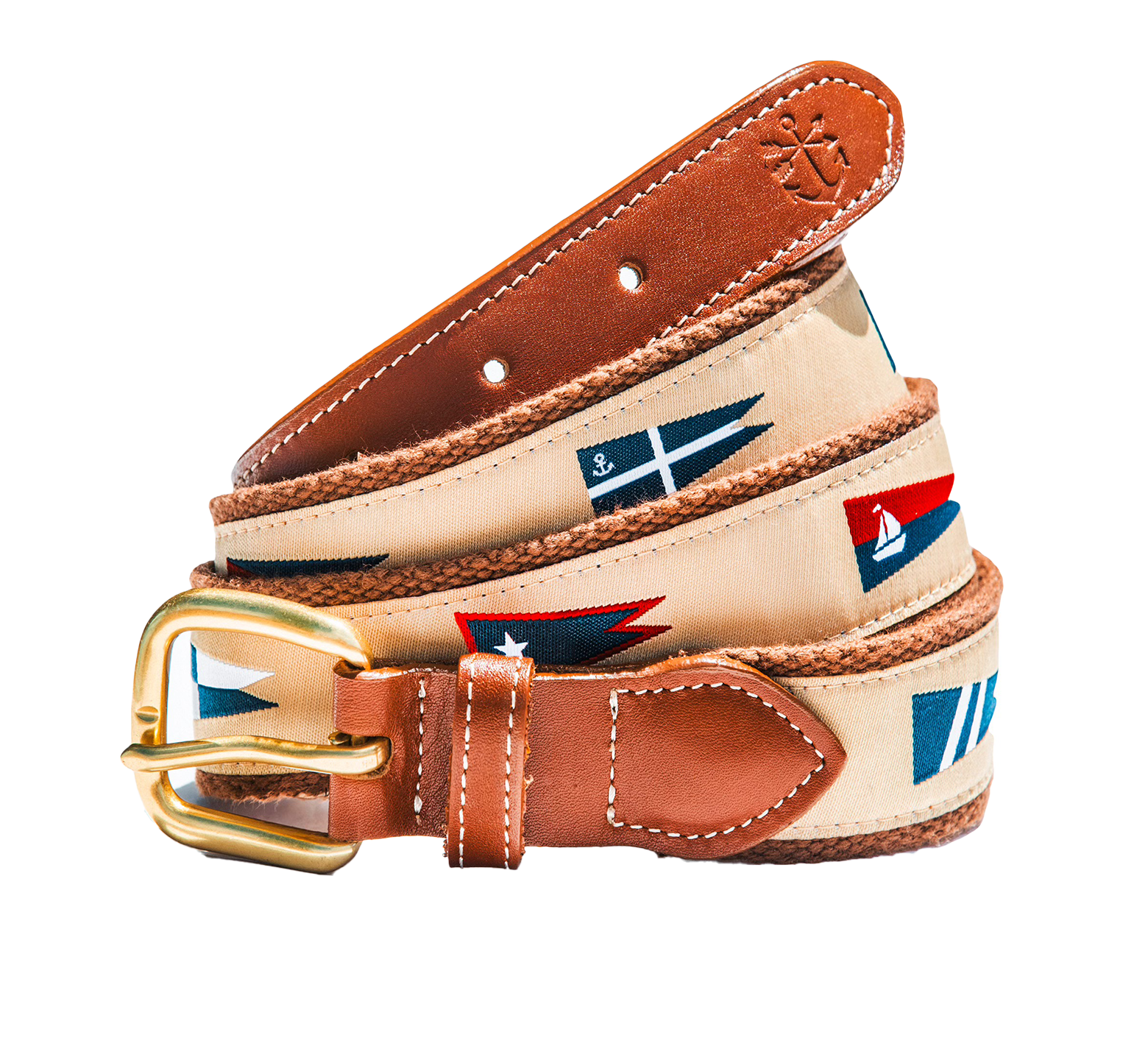 Nautical Pennant Flag Ribbon Belt