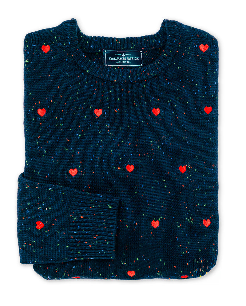 The Heart Donegal Sweater