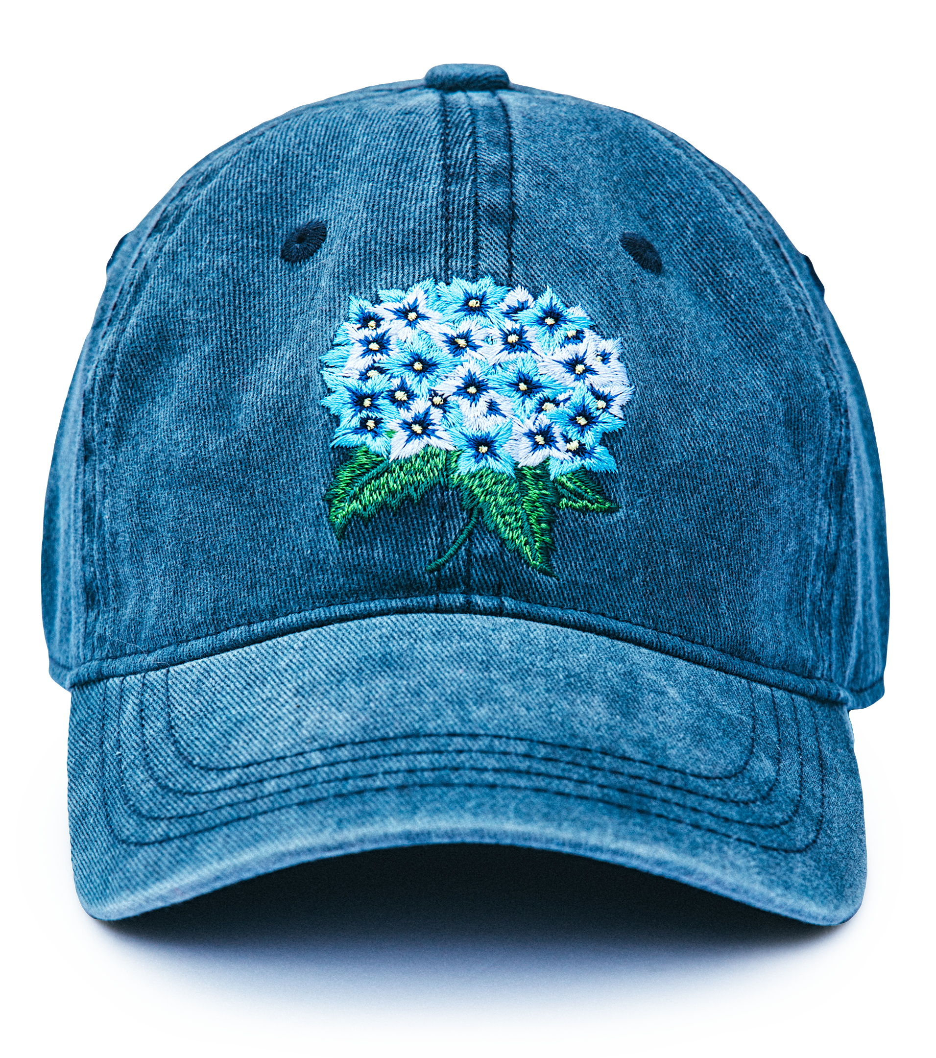 Hydrangea Bloom Hat in Navy