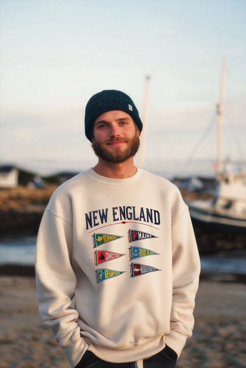 New England Pennant Flag Sweatshirt