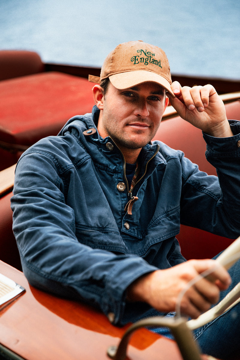 The New England Classic Corduroy Hat in Tan
