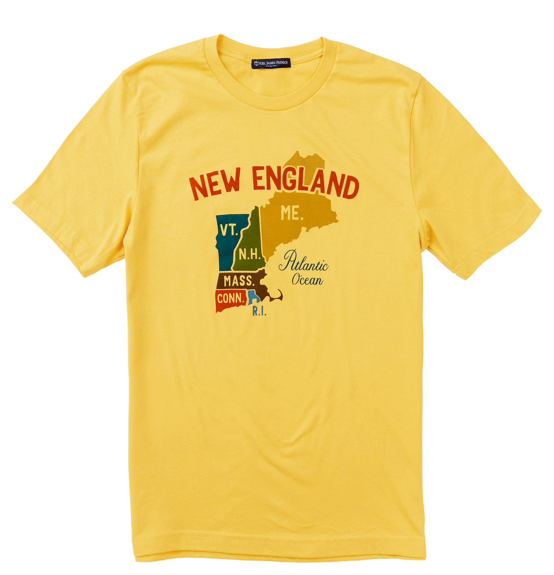 New England Map Graphic T-Shirt