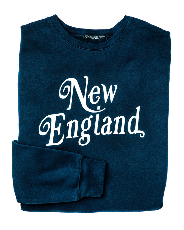 New England Crewneck- Navy