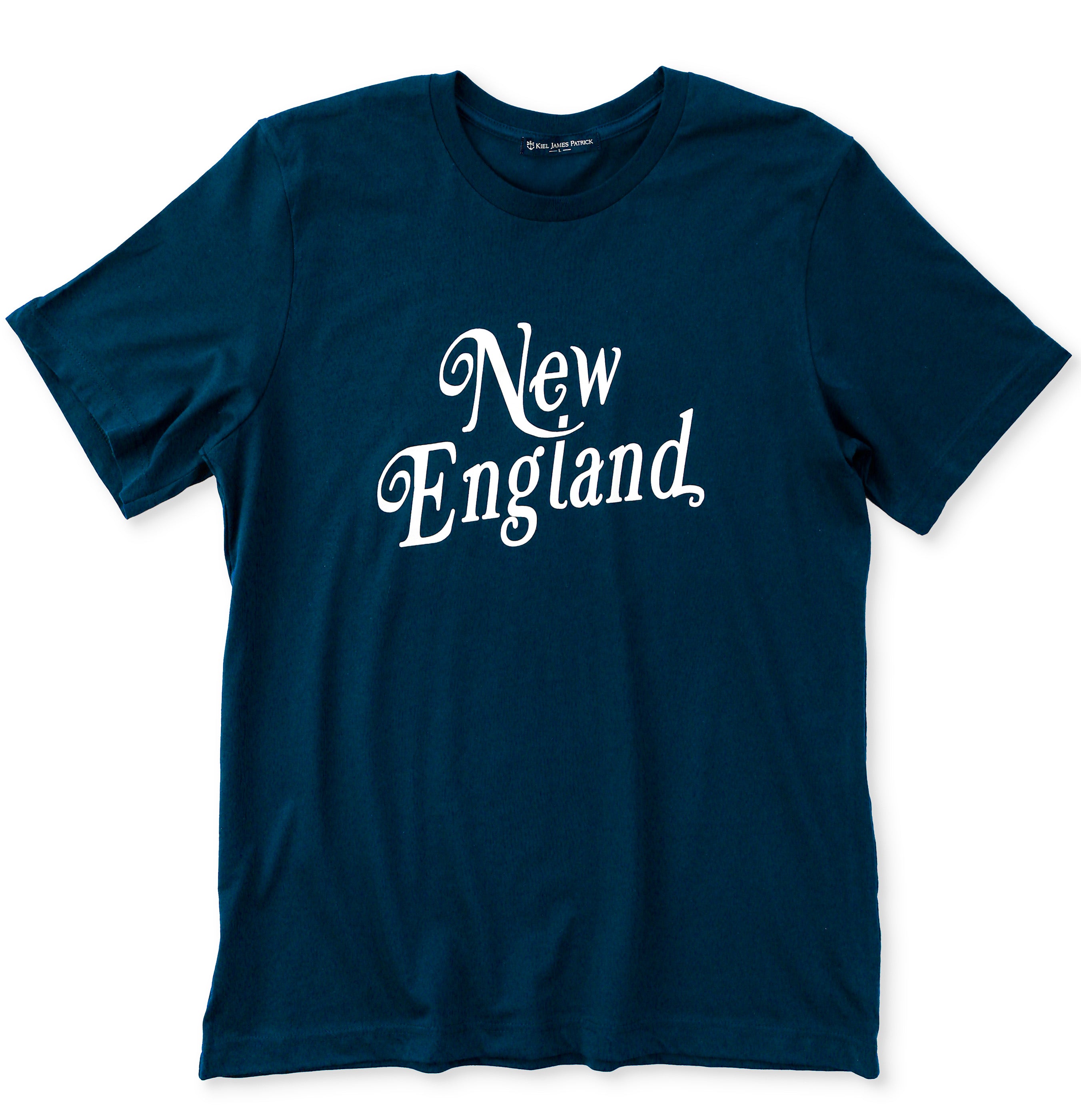 New England Graphic T-Shirt in Navy