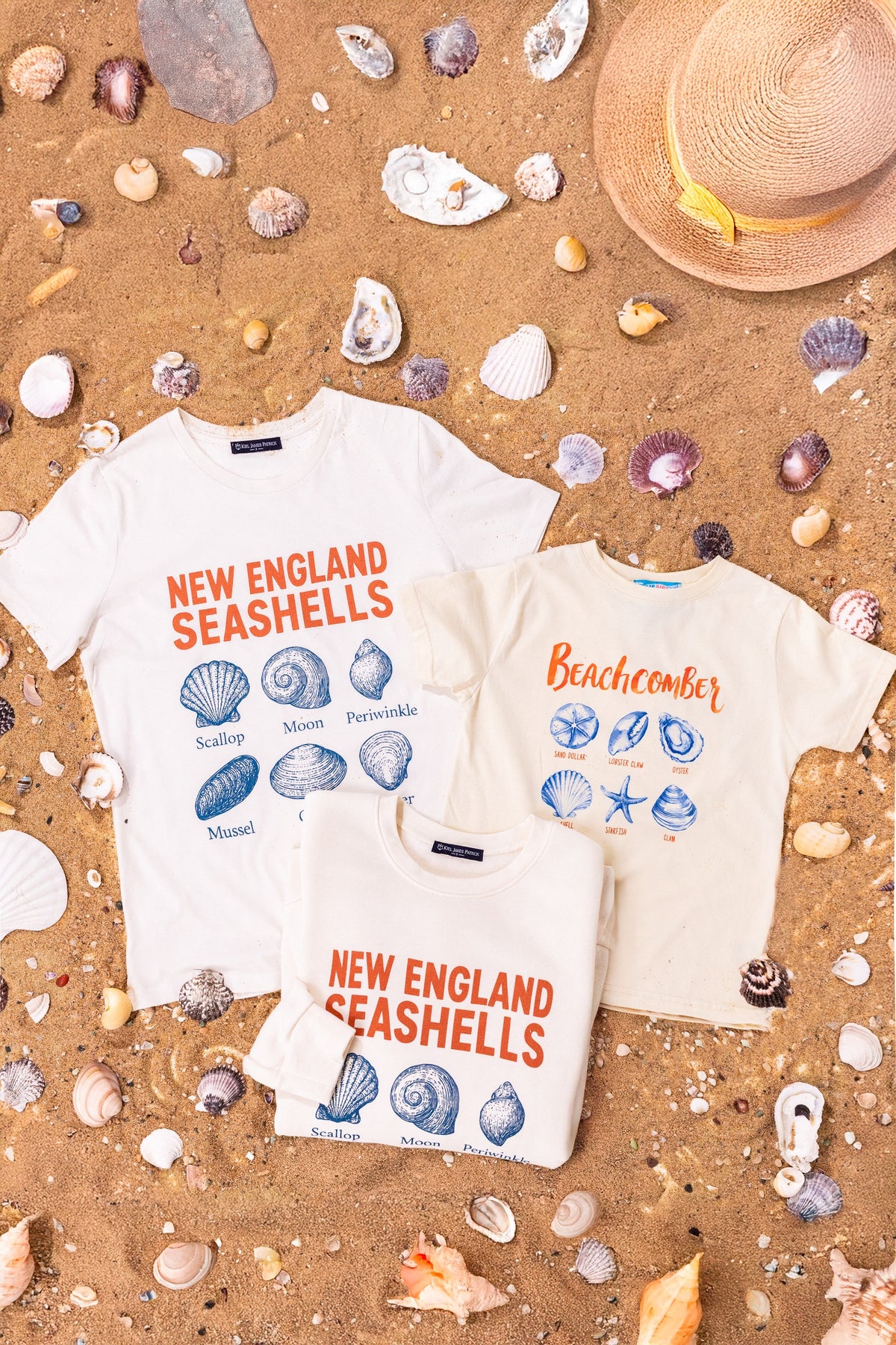 New England Seashells Crewneck Sweatshirt