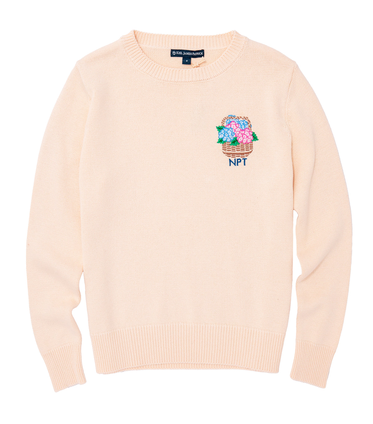 Nantucket Basket Embroidered Monogram Sweater
