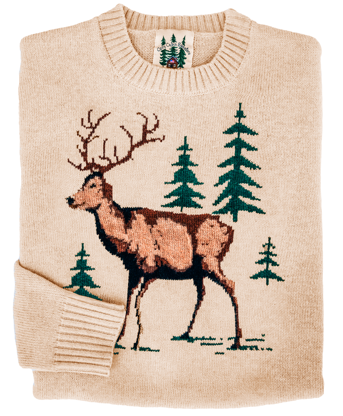 KJP Women's North Woods Deer Crewneck Sweater